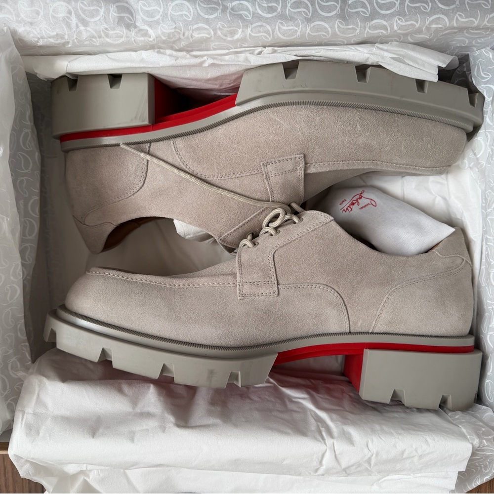 Christian Louboutin Crosta Our Georges Loafers Flat in Goose | Size 44 | BNWB - Picture 6 of 16